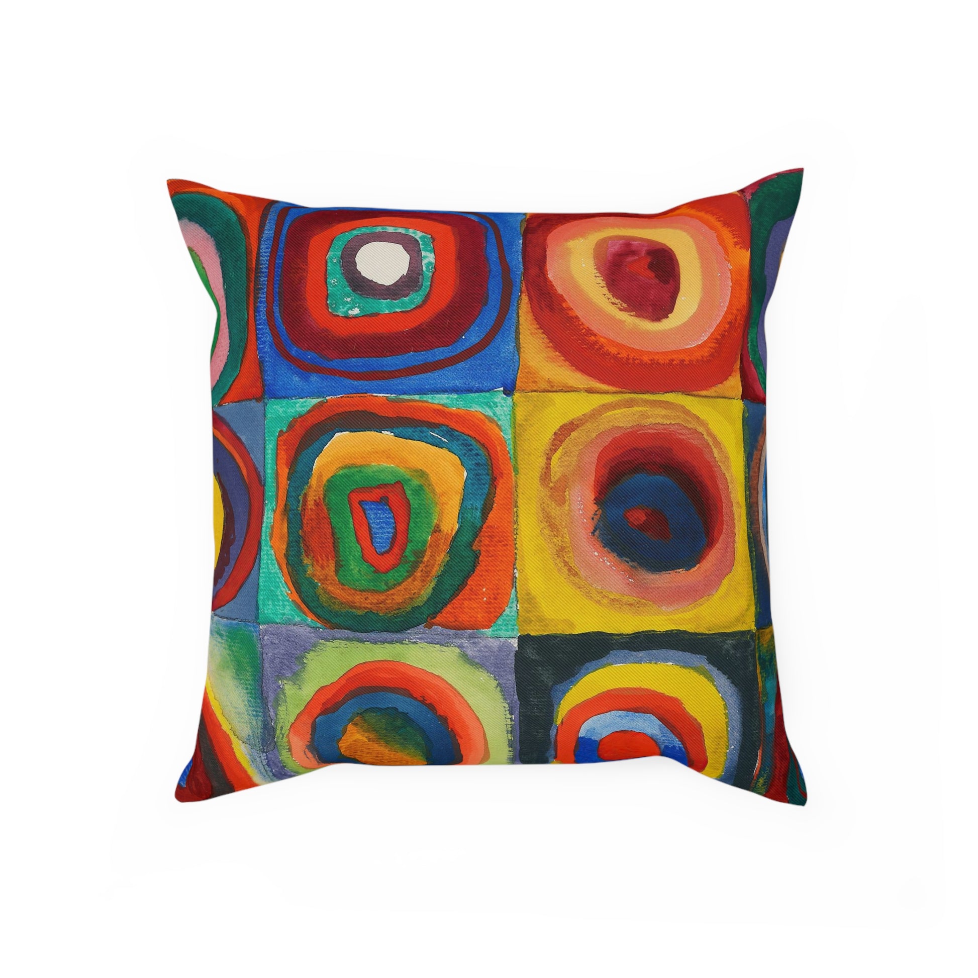 WASSILY KANDINSKY - FARBSTUDIE QUADRATE - COTTON CUSHION