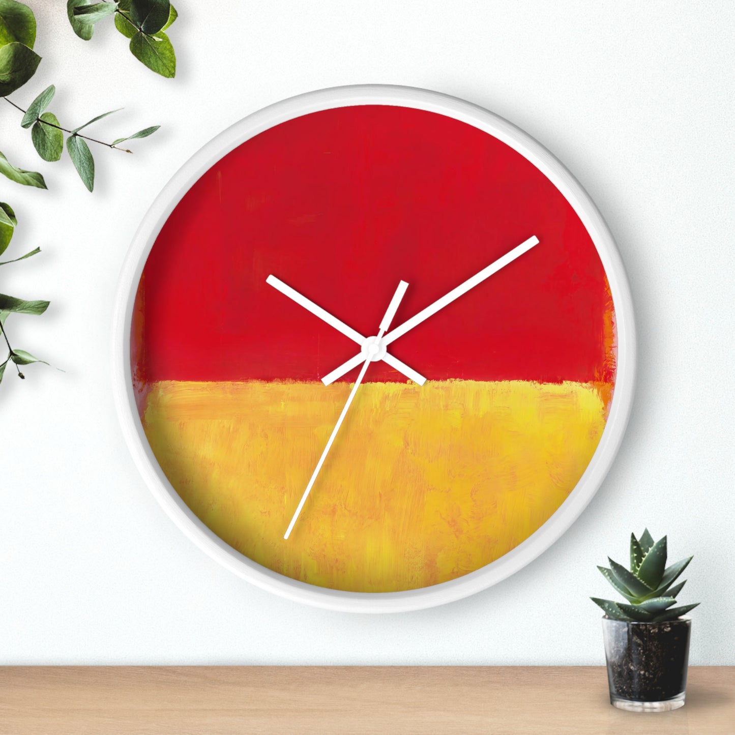 MARK ROTHKO - ABSTRACT - WOODEN WALL ART CLOCK 