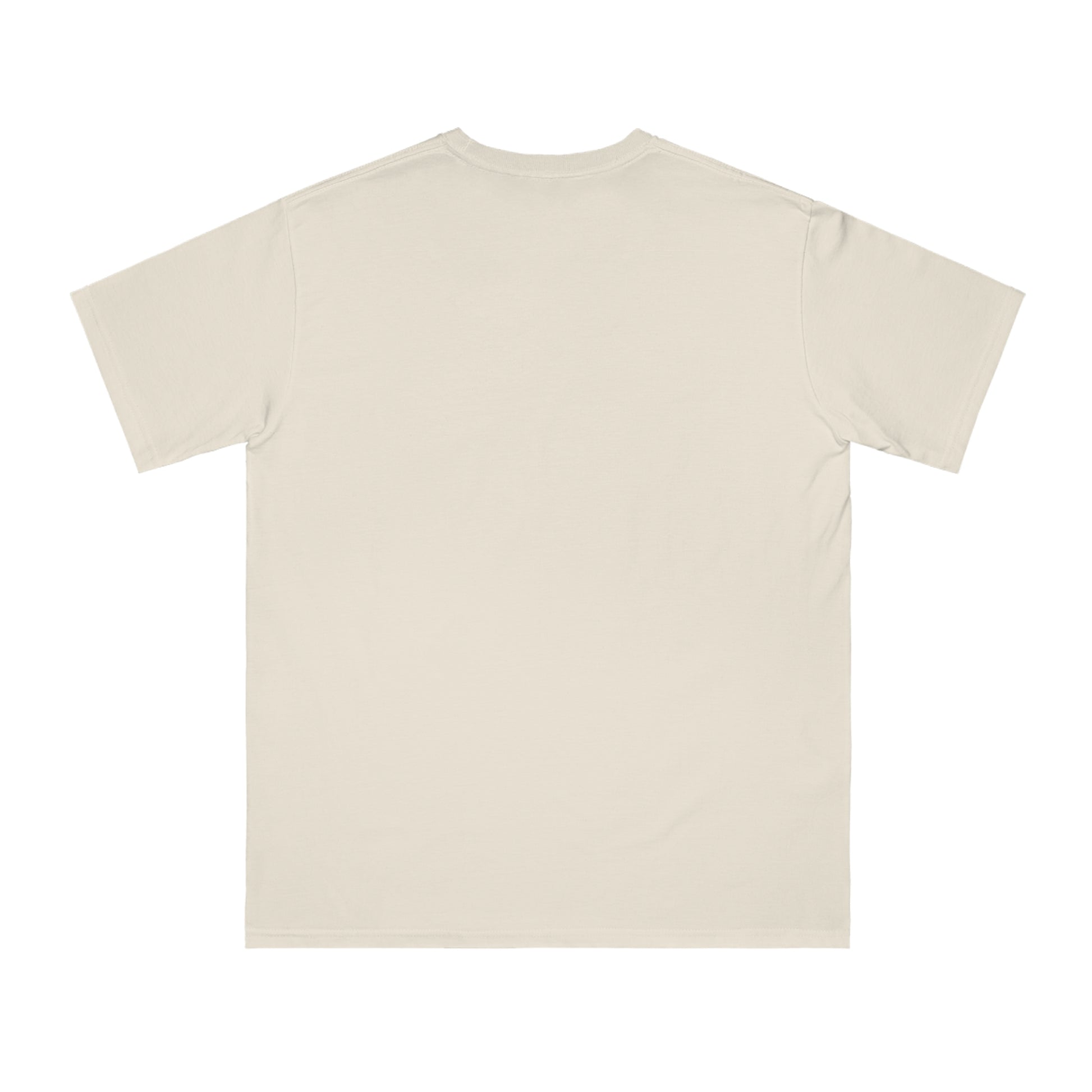 a white t - shirt that has a small logo on it
