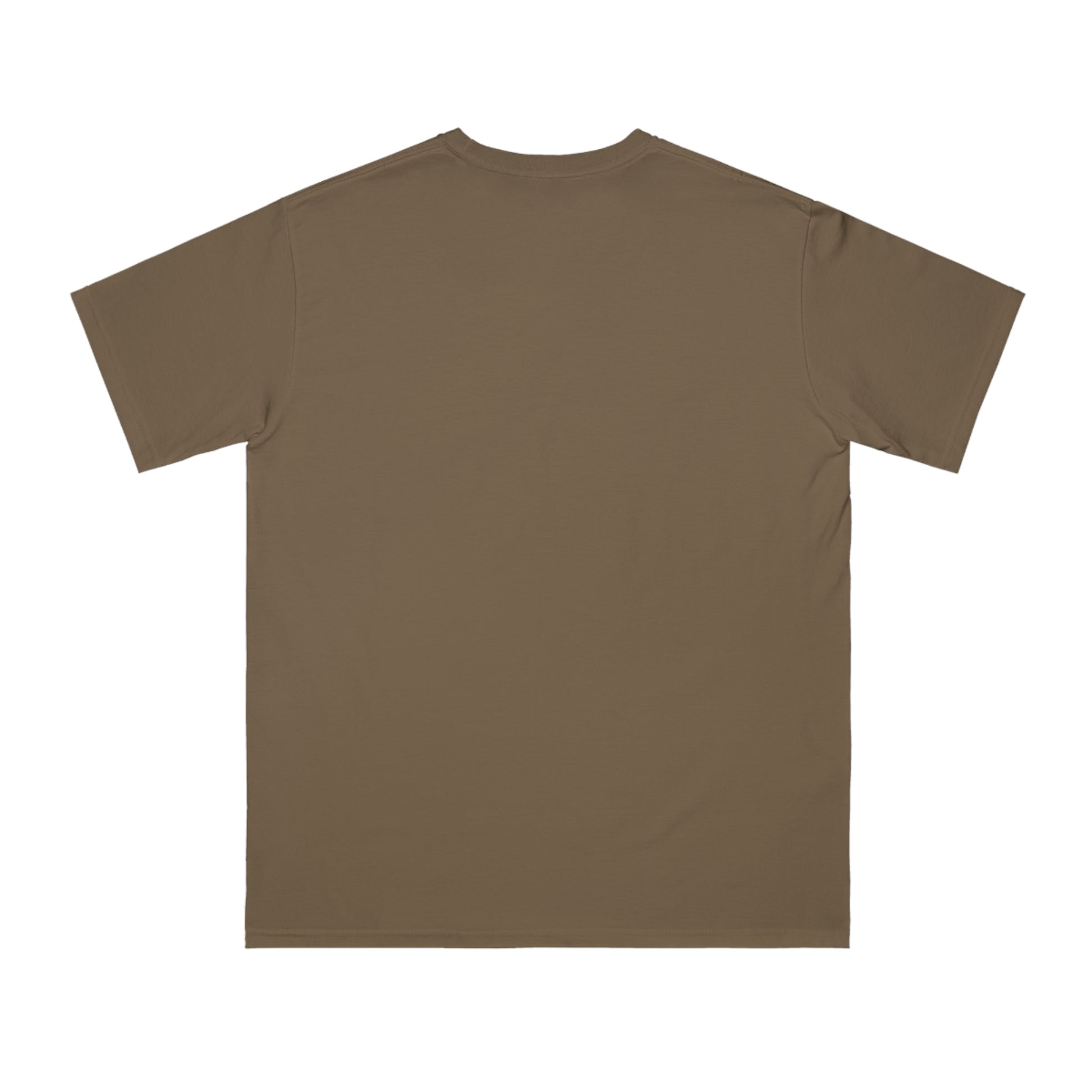 a brown t - shirt on a white background