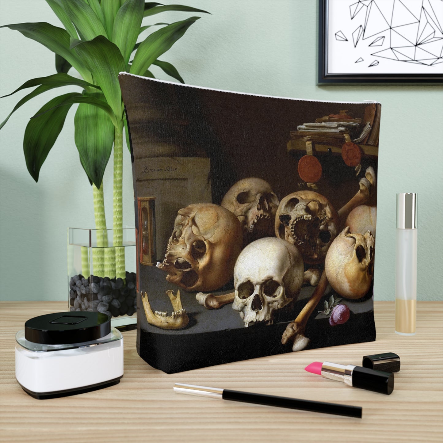 a picture of a bunch of skulls on a table