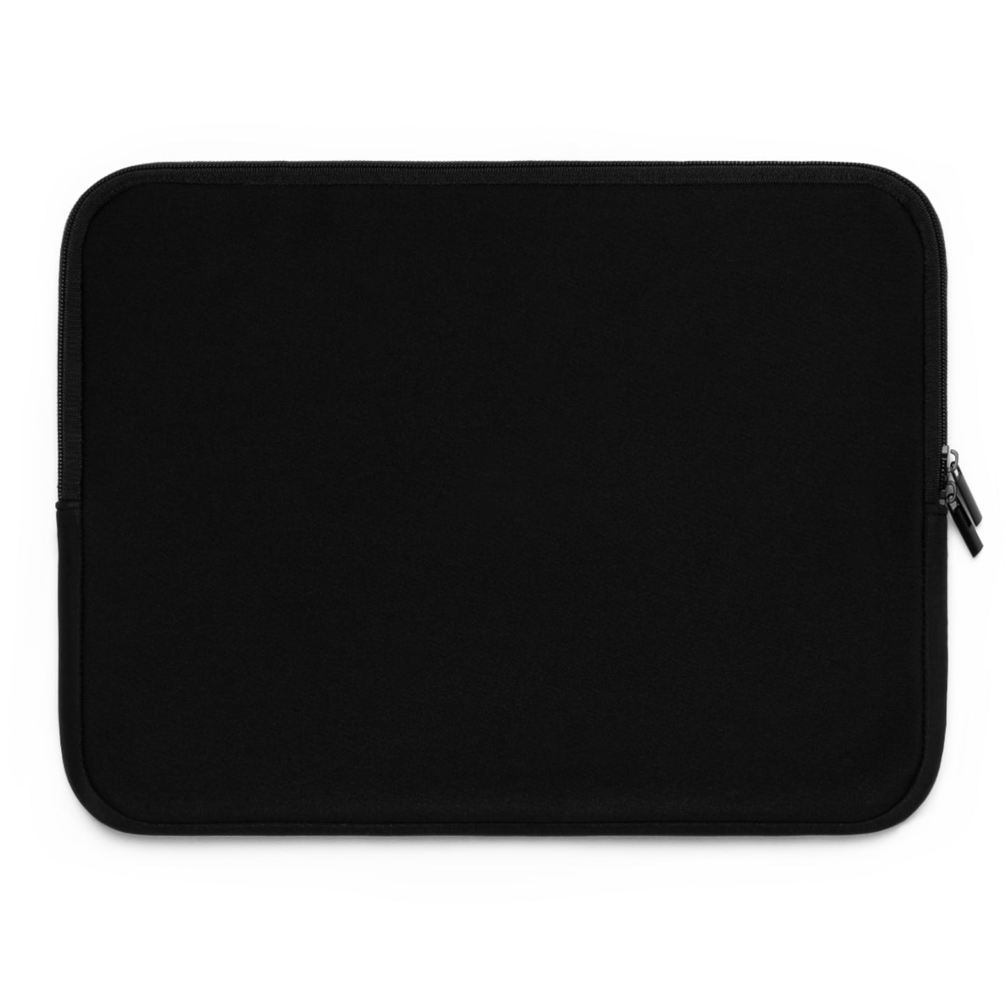 a black laptop case sitting on top of a white surface