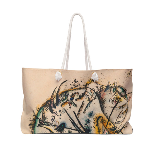 WASSILY KANDINSKY - WATERCOLOUR WITH SEVEN STROKES - WEEKENDER TOTE BAG