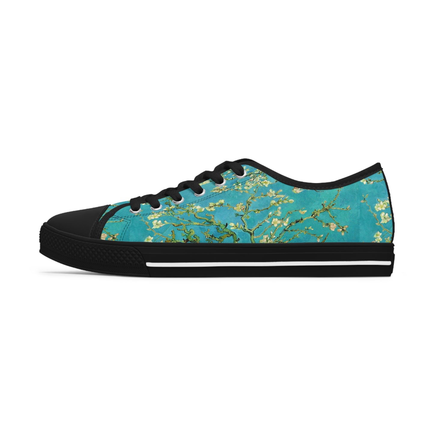 VINCENT VAN GOGH - ALMOND BLOSSOMS - LOW TOP ART SNEAKERS FOR HER