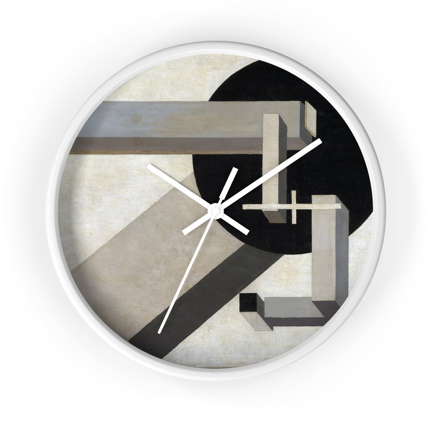 EL LISSITZKY - PROUN 1 D (1919)  - WOODEN ART WALL CLOCK