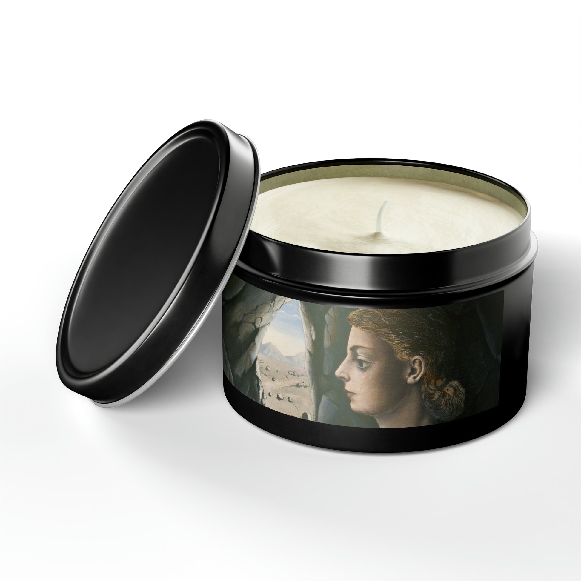 PAUL DELVAUX - WOMAN IN THE MIRROR - TIN NATURAL CANDLE