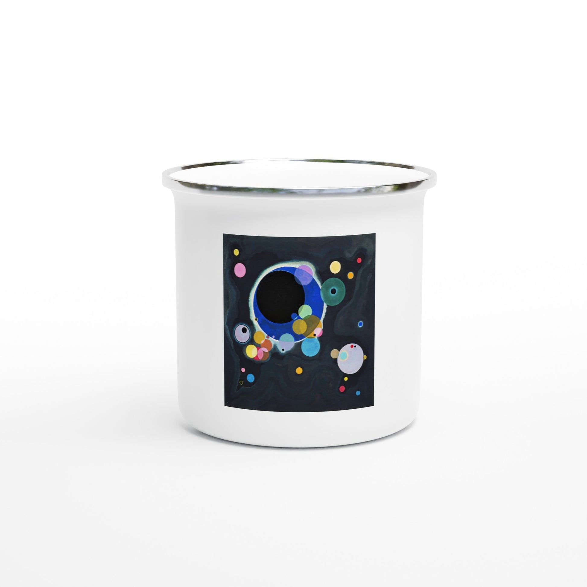 WASSILY KANDINSKY - SEVERAL CIRCLES - 12oz ENAMEL MUG 