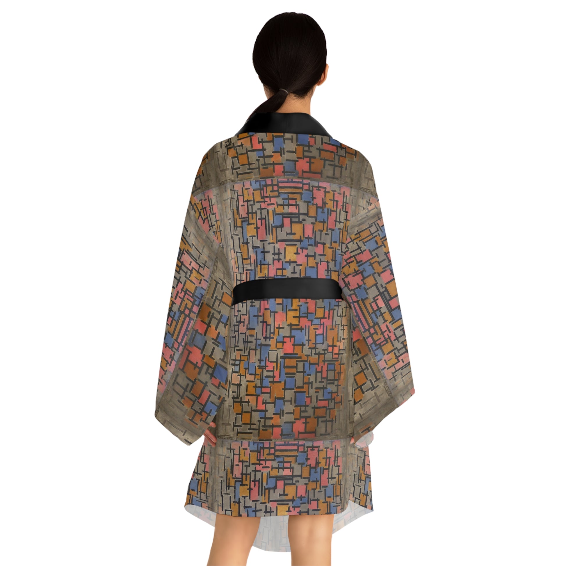 Piet Mondrian Kimono Robe – Art House Fashion - Main Image