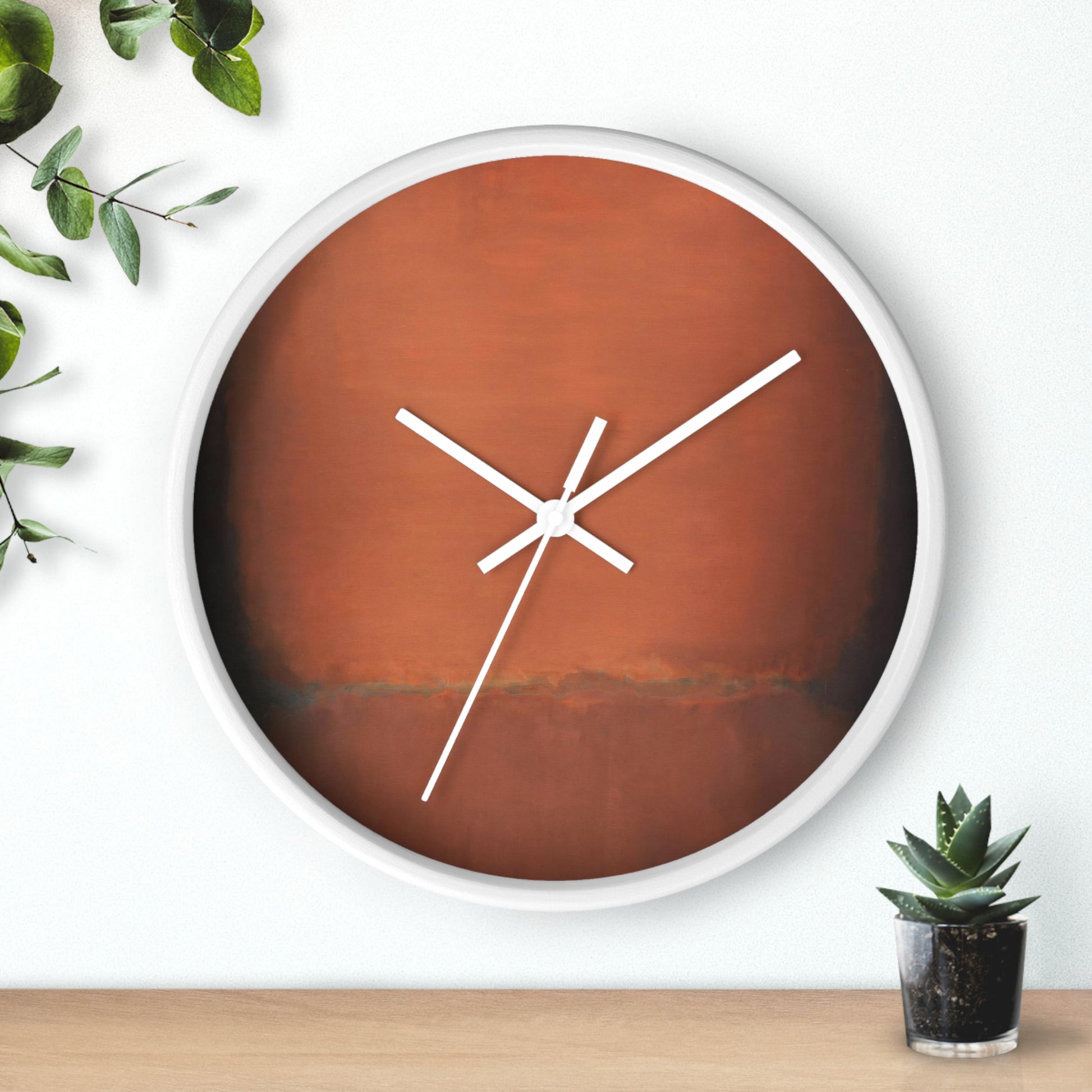 MARK ROTHKO - ABSTRACT - WOODEN WALL ART CLOCK 