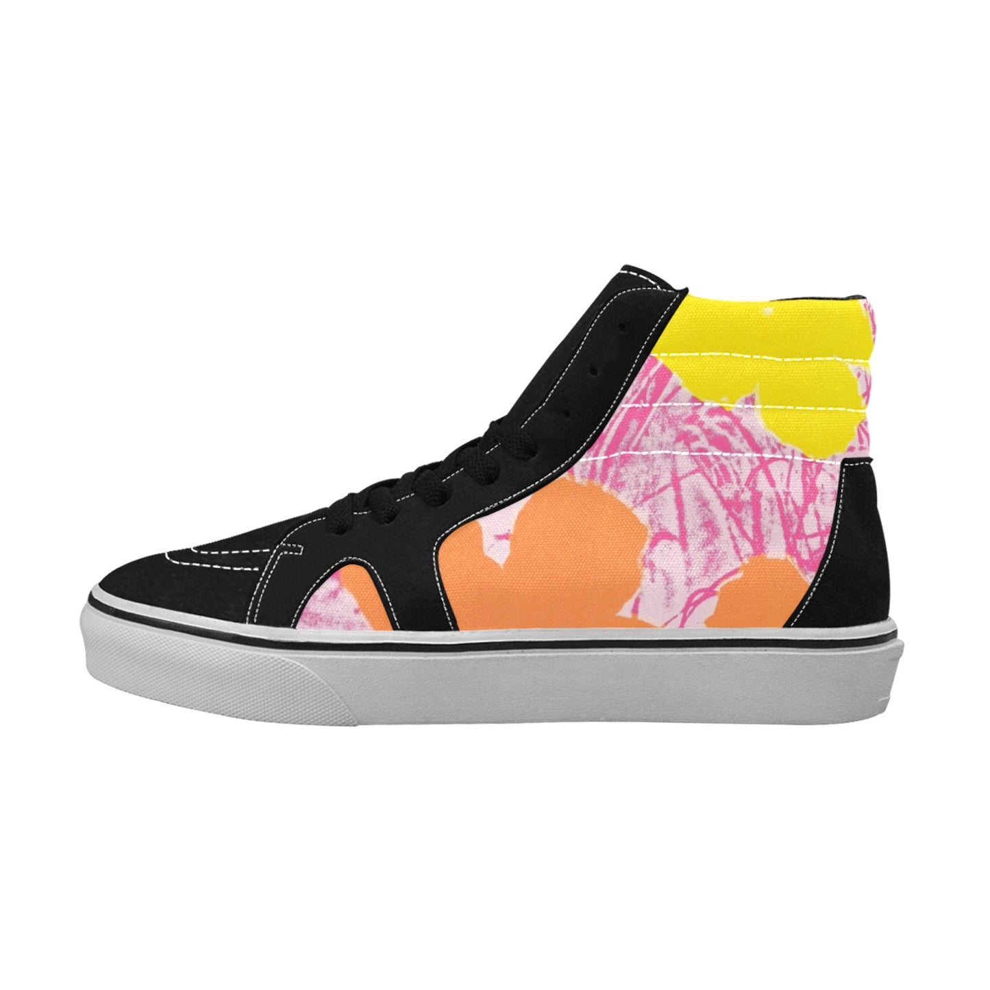 ANDY WARHOL - FLOWERS - WOMEN'S HIGH TOP CANVAS SHOES