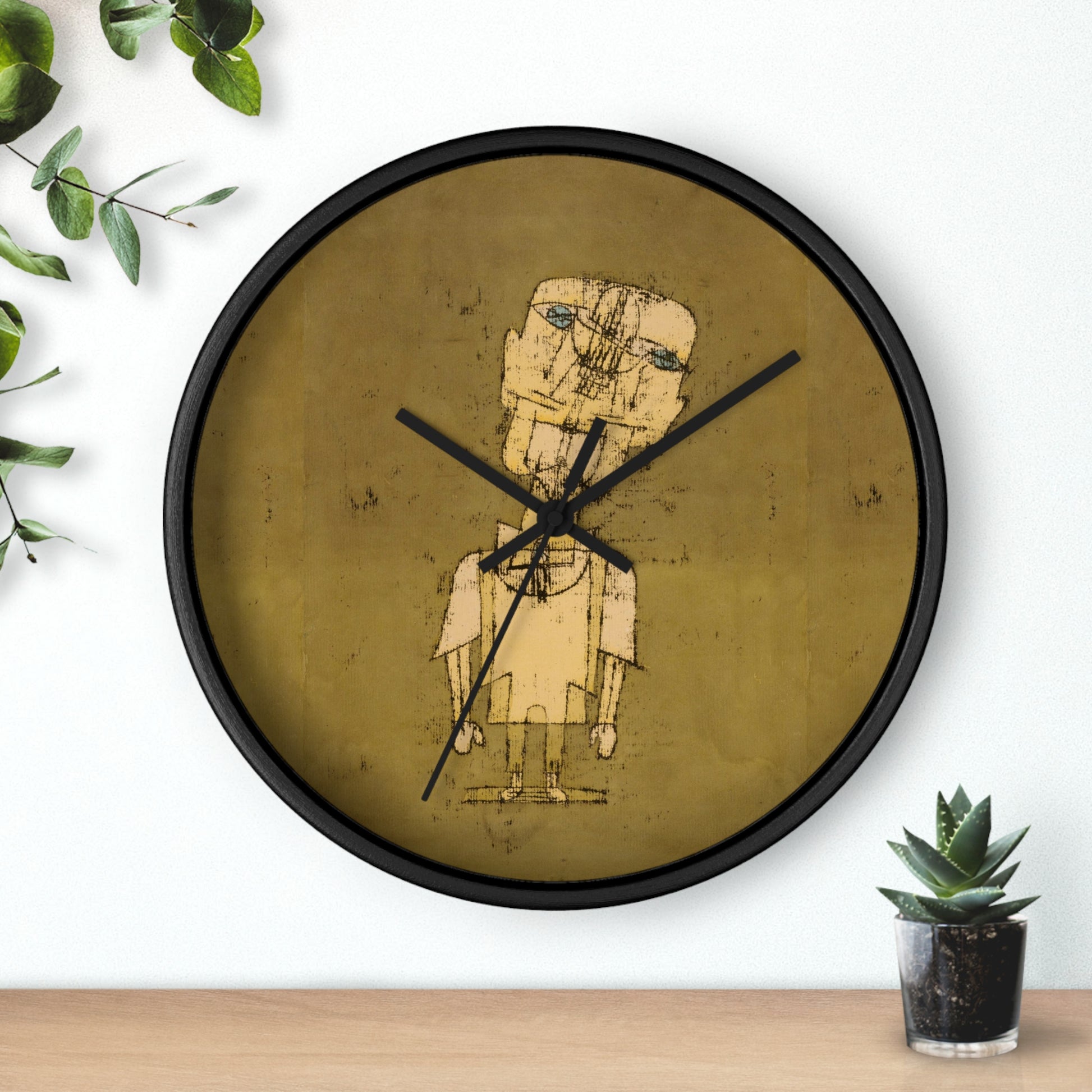 PAUL KLEE - GHOST OF A GENIUS - WOODEN WALL ART CLOCK