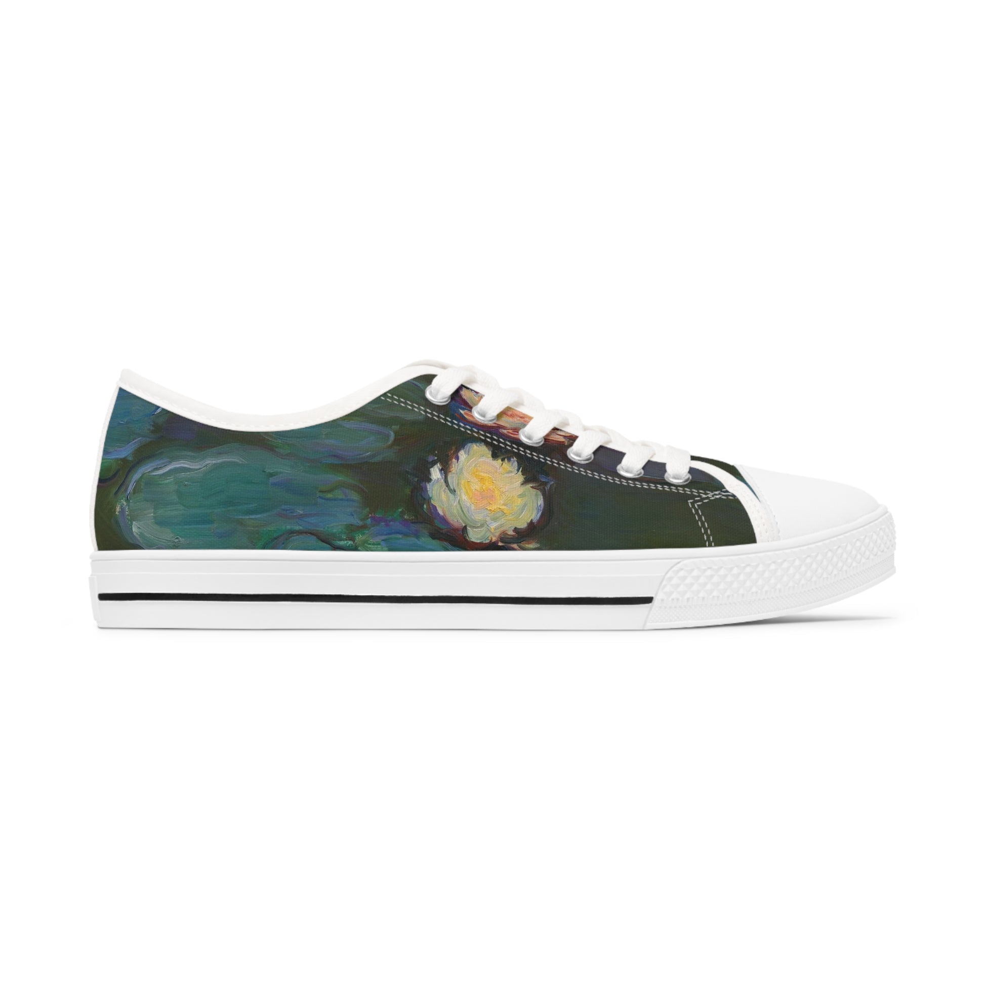 CLAUDE MONET - NYMPHEAS - LOW TOP ART SNEAKERS FOR HER