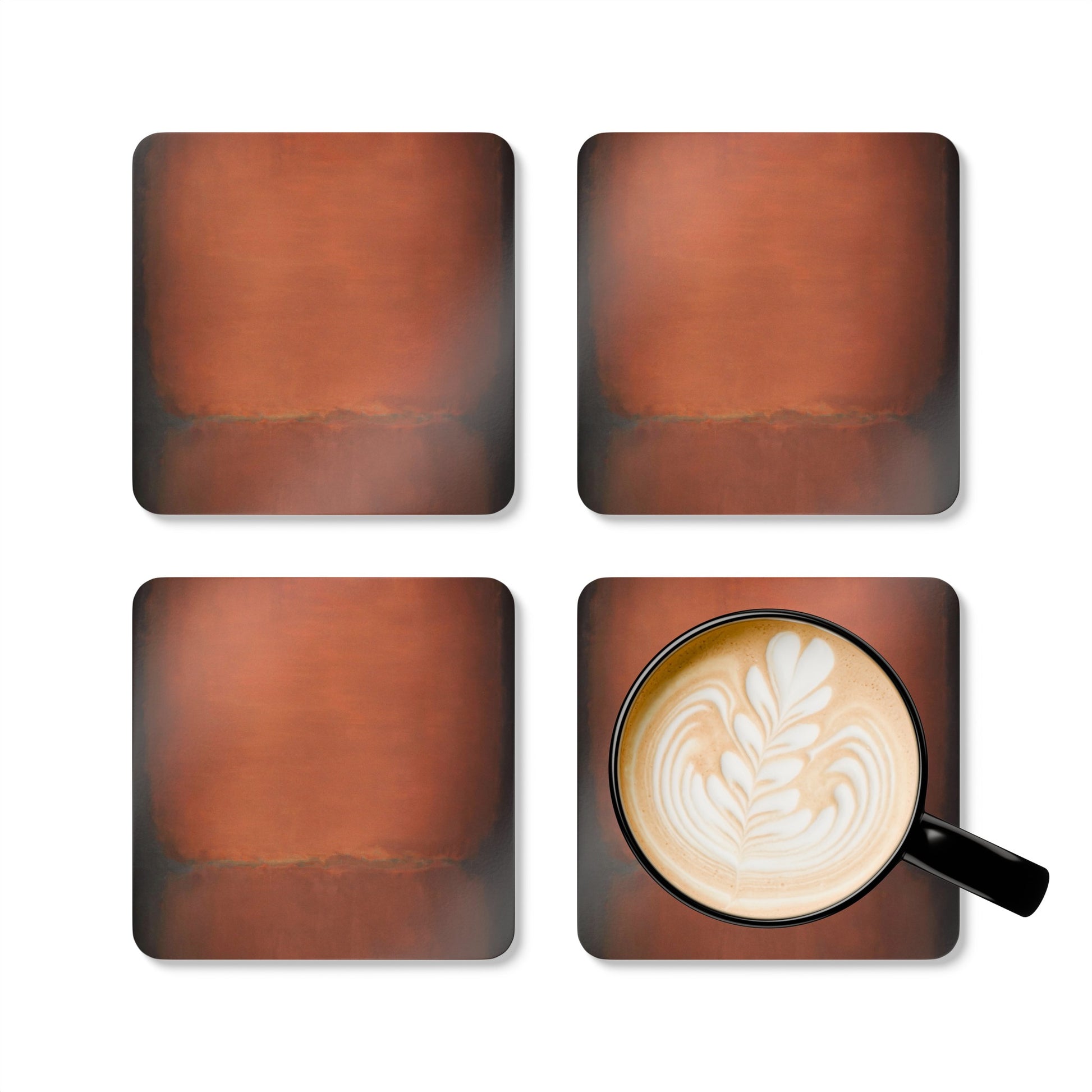 MARK ROTHKO - ABSTRACT - CORKWOOD COASTER SET