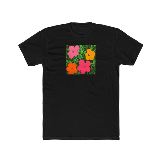 ANDY WARHOL - FLOWERS - UNISEX COTTON CREW TEE