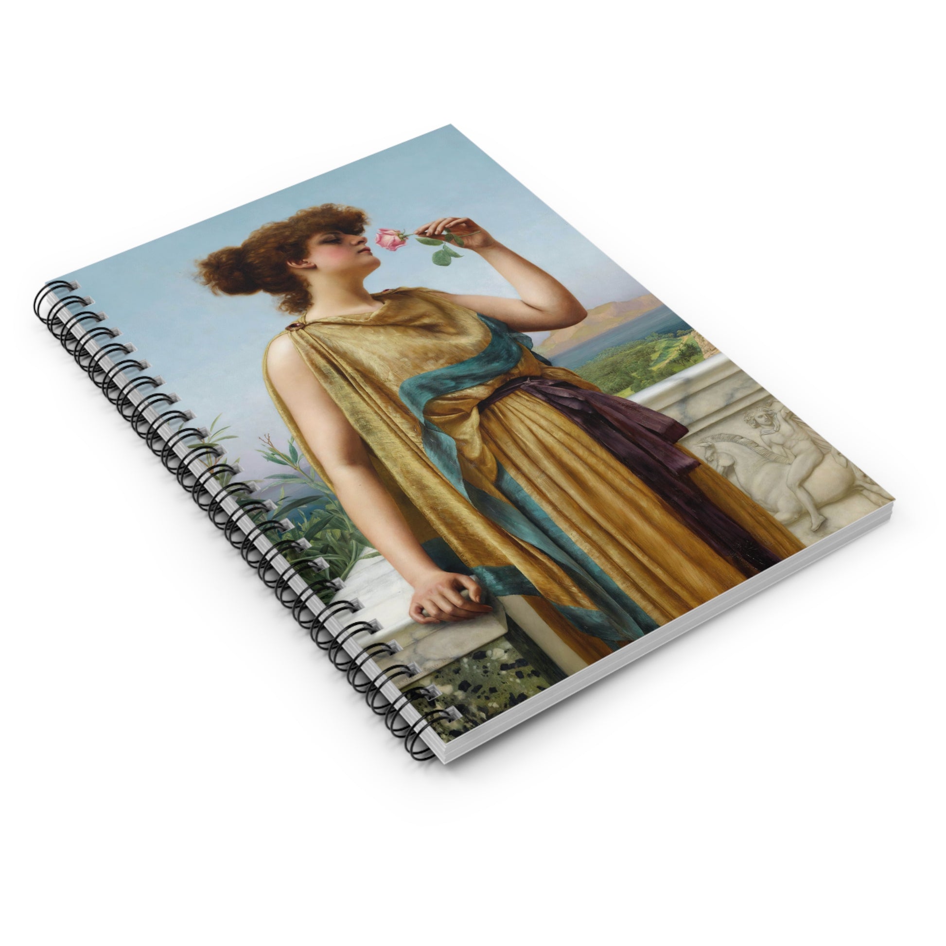 JOHN WILLIAM GODWARD - THE FRAGRANT ROSE - SPIRAL ART NOTEBOOK