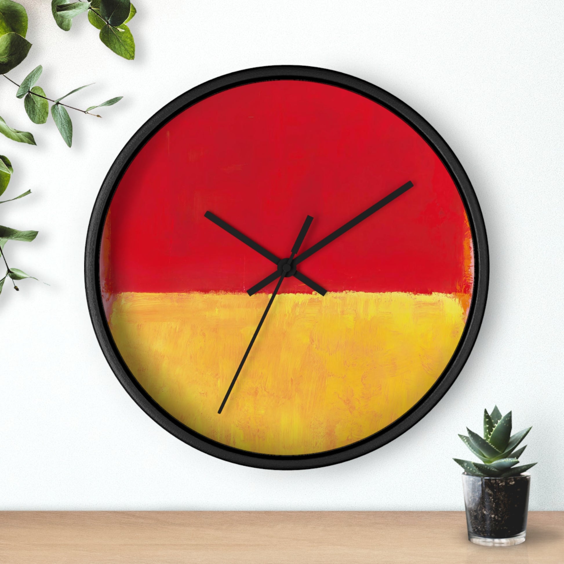 MARK ROTHKO - ABSTRACT - WOODEN WALL ART CLOCK 