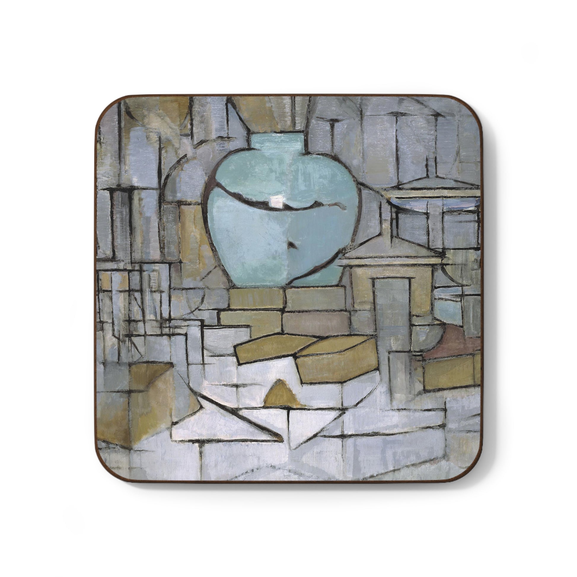 PIET MONDRIAN - STILL LIFE WITH GINGERPOT II - HARDBOARD BACK COASTER