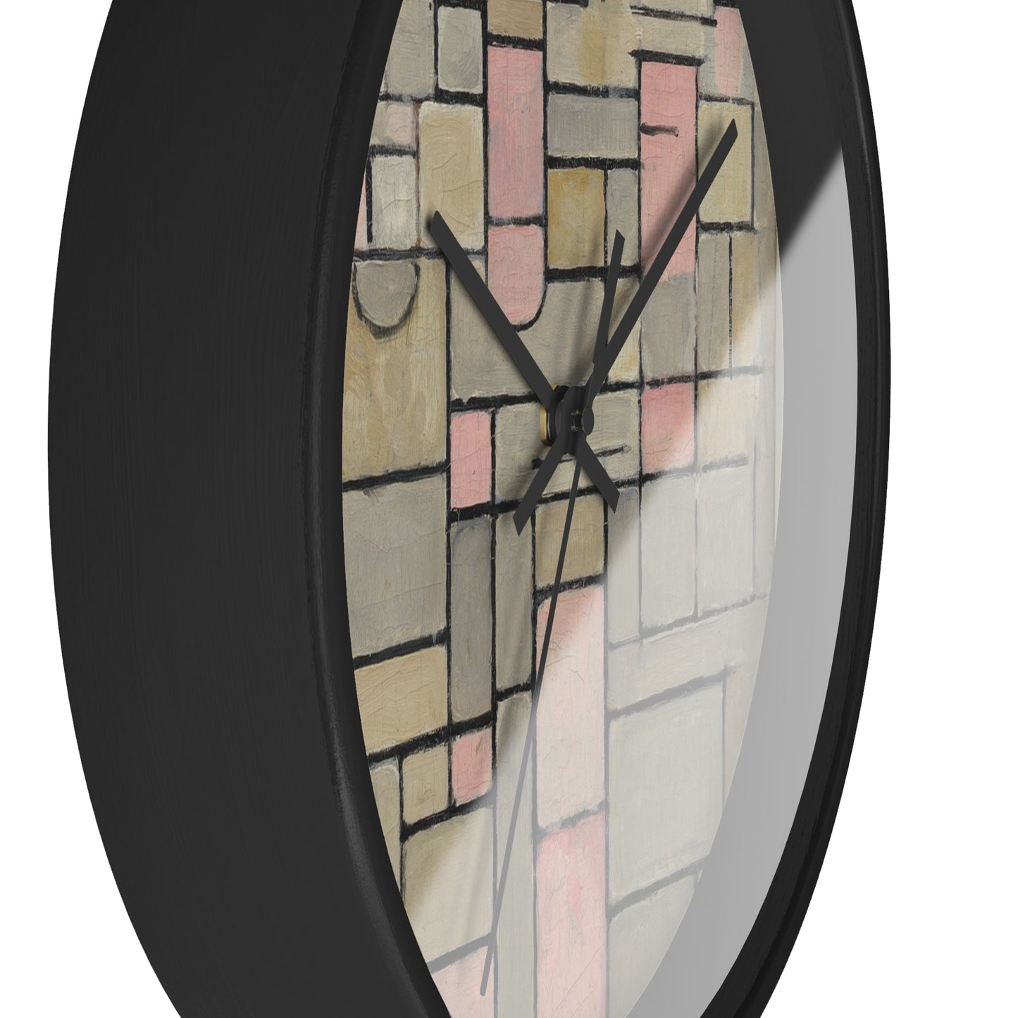 PIET MONDRIAN COMPOSITION 8 (1914) - WOODEN ART WALL CLOCK