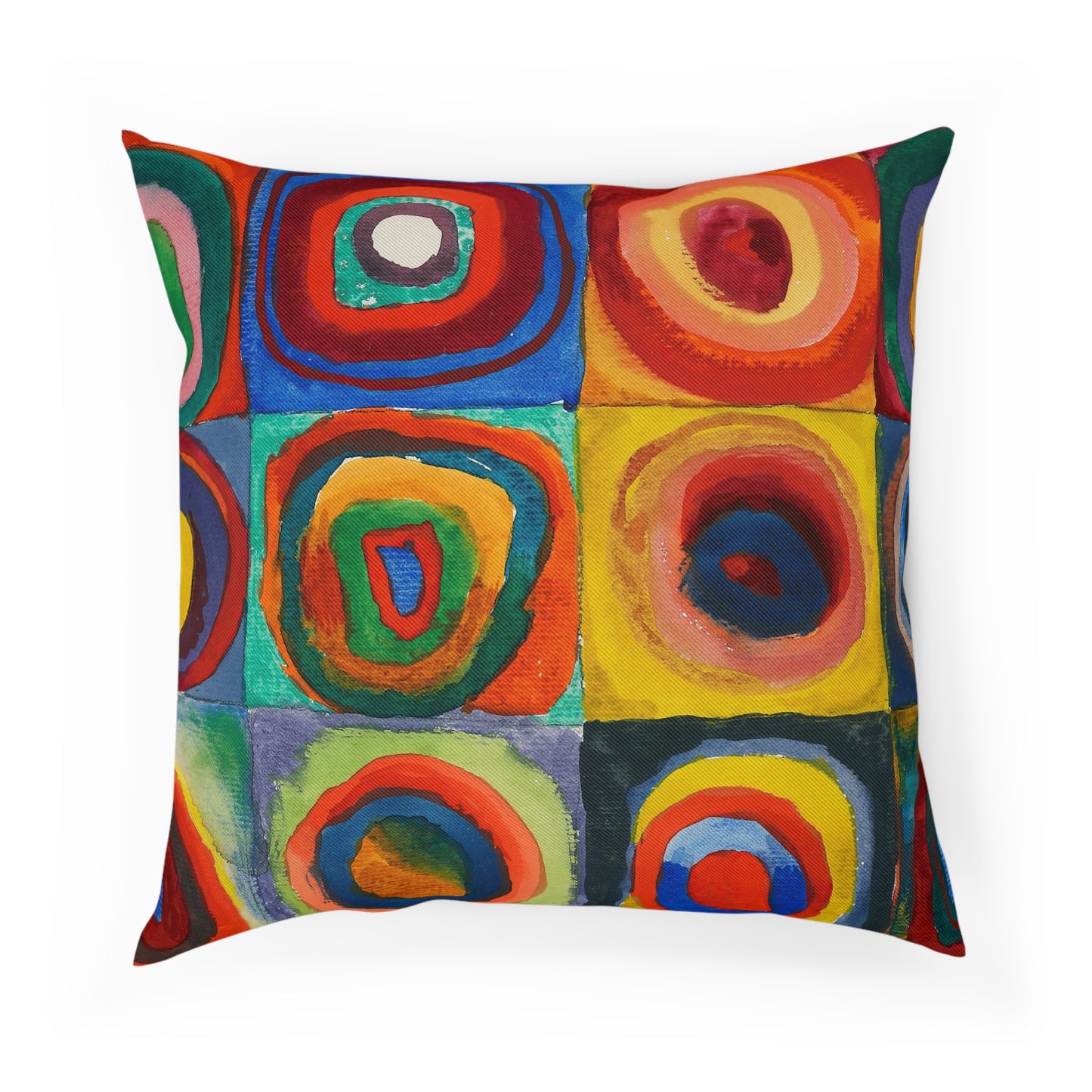 WASSILY KANDINSKY - FARBSTUDIE QUADRATE - COTTON CUSHION