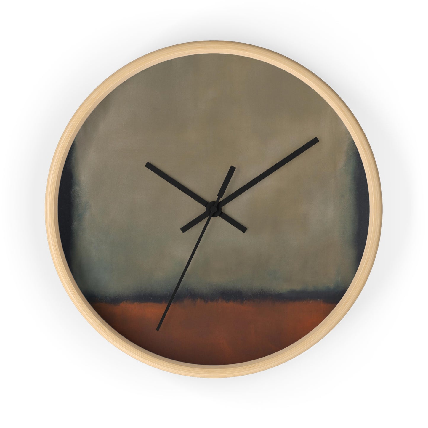 MARK ROTHKO - ABSTRACT - WOODEN WALL ART CLOCK 