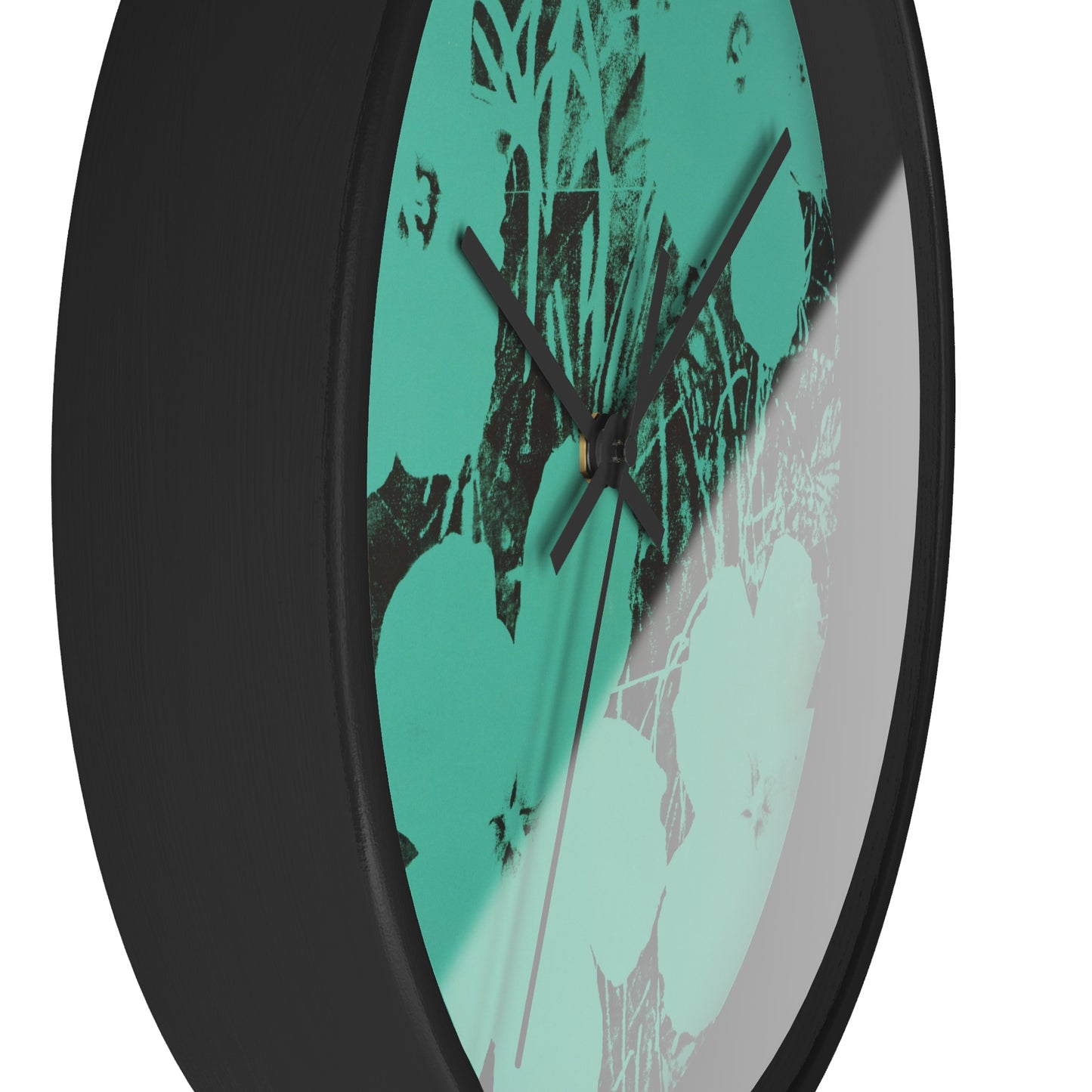 ANDY WARHOL - TEN-FOOT FLOWERS - WOODEN WALL ART CLOCK