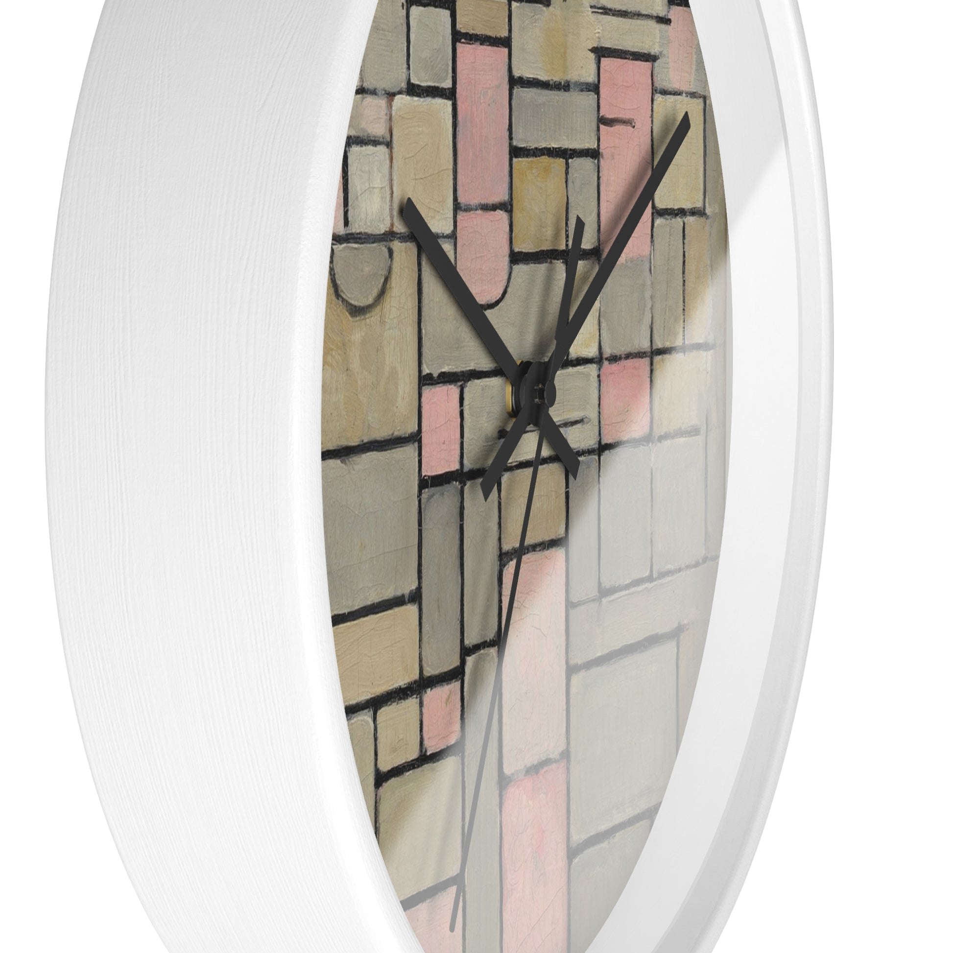 PIET MONDRIAN COMPOSITION 8 (1914) - WOODEN ART WALL CLOCK