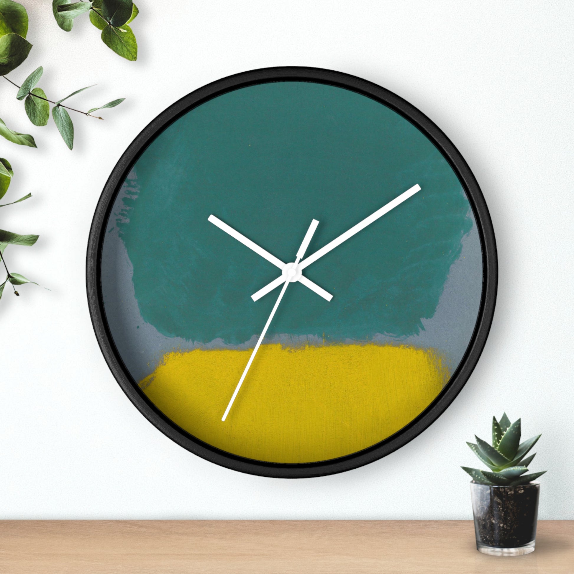 MARK ROTHKO - ABSTRACT - WOODEN WALL ART CLOCK 