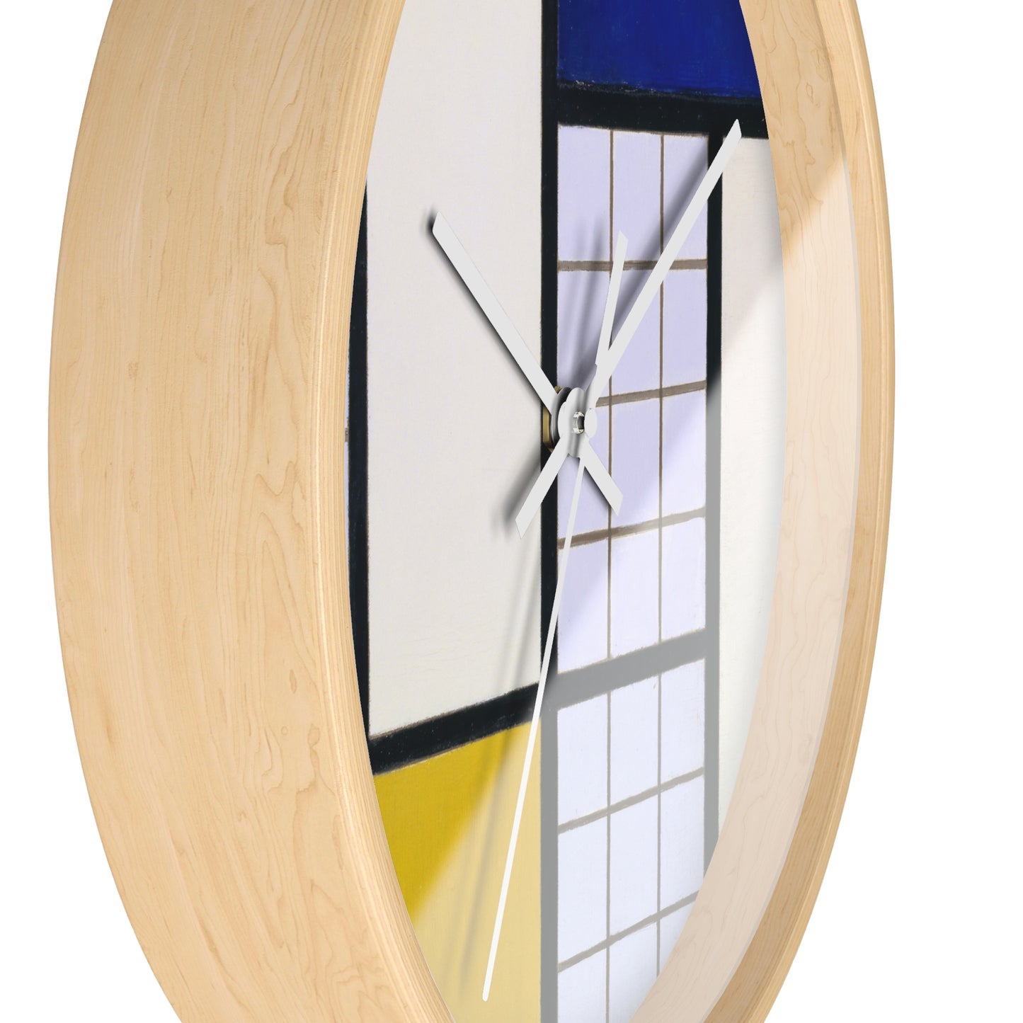 THEO VAN DOESBURG - COMPOSITION IN HALF-TONES - WOODEN ART WALL CLOCK