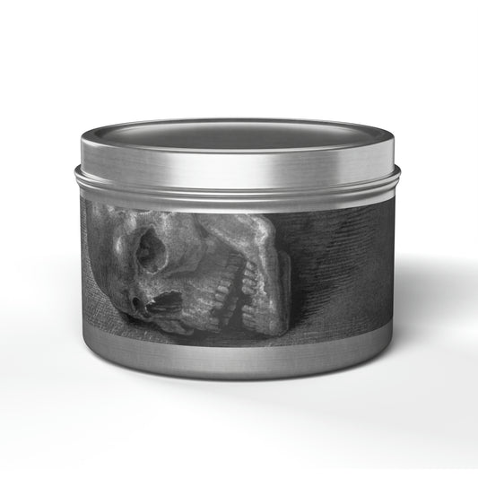 ALBRECHT DURER - SKULL - TIN NATURAL CANDLE