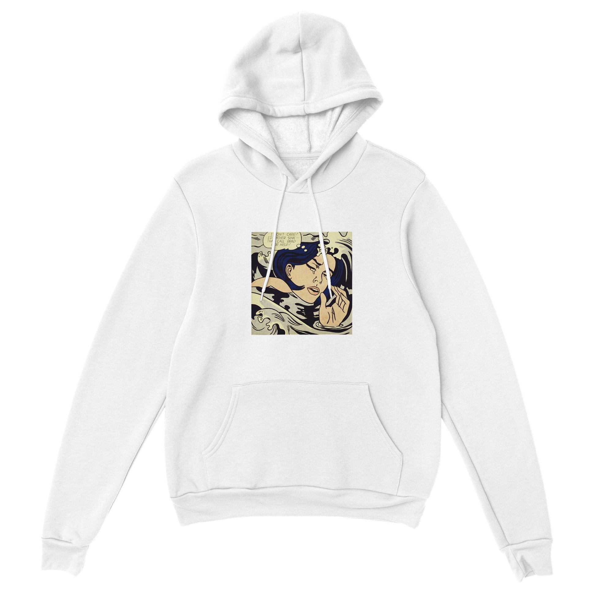 ROY LICHTENSTEIN - DROWNING GIRL - PREMIUM UNISEX HOODIE