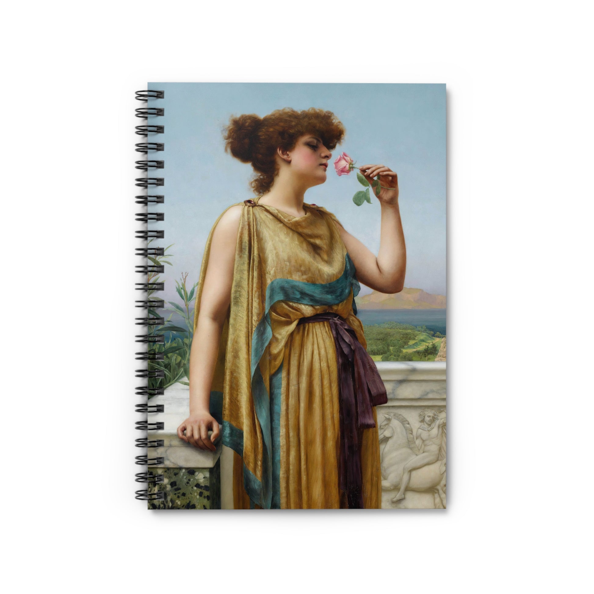 JOHN WILLIAM GODWARD - THE FRAGRANT ROSE - SPIRAL ART NOTEBOOK