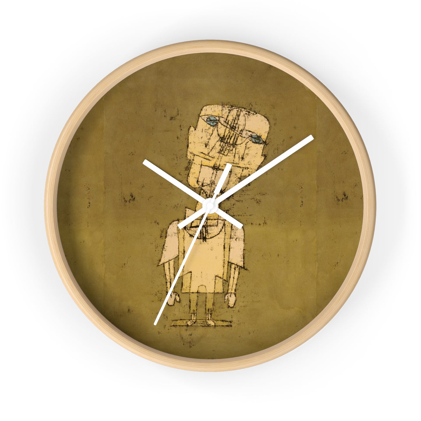 PAUL KLEE - GHOST OF A GENIUS - WOODEN WALL ART CLOCK