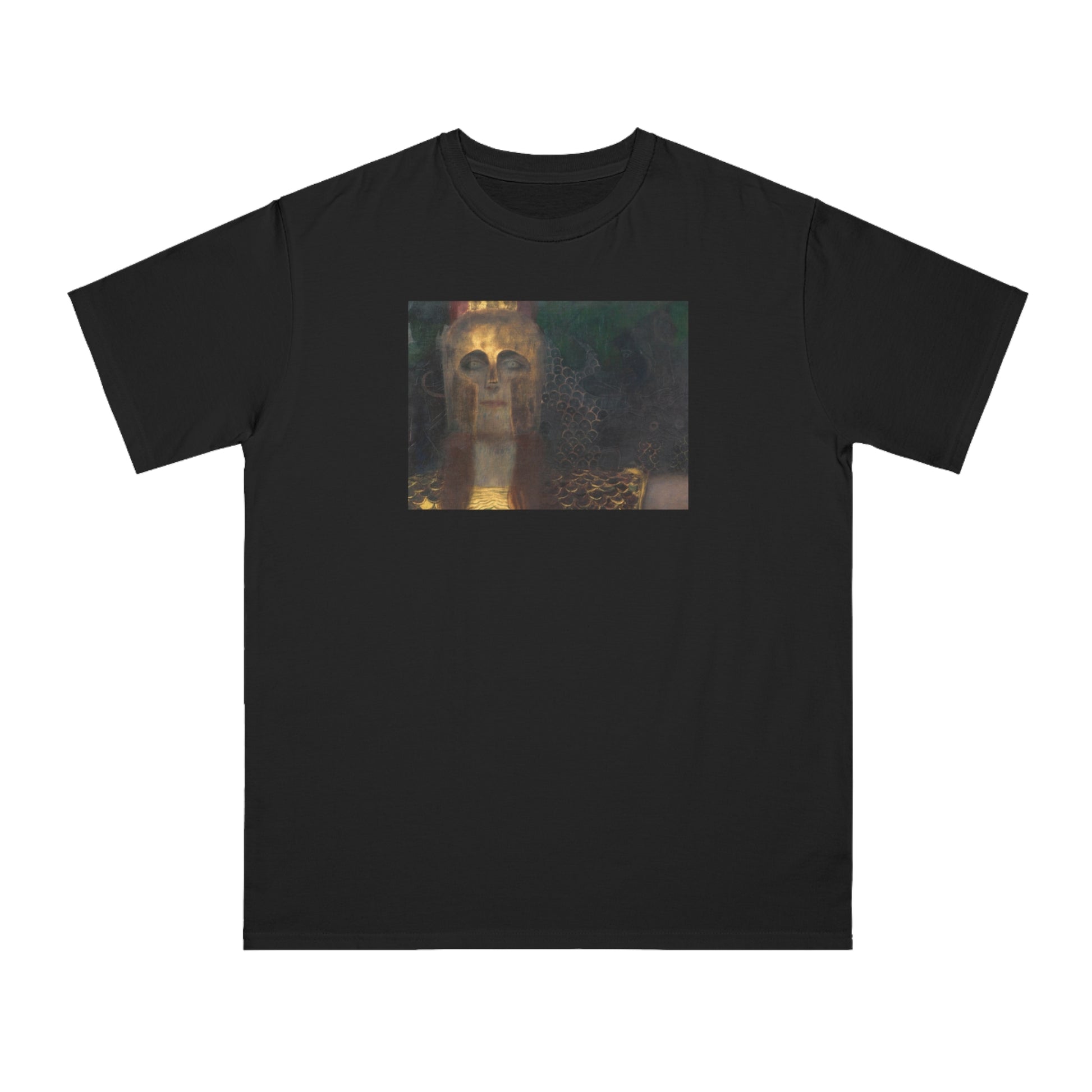 a black t - shirt with a picture of a dog on it
