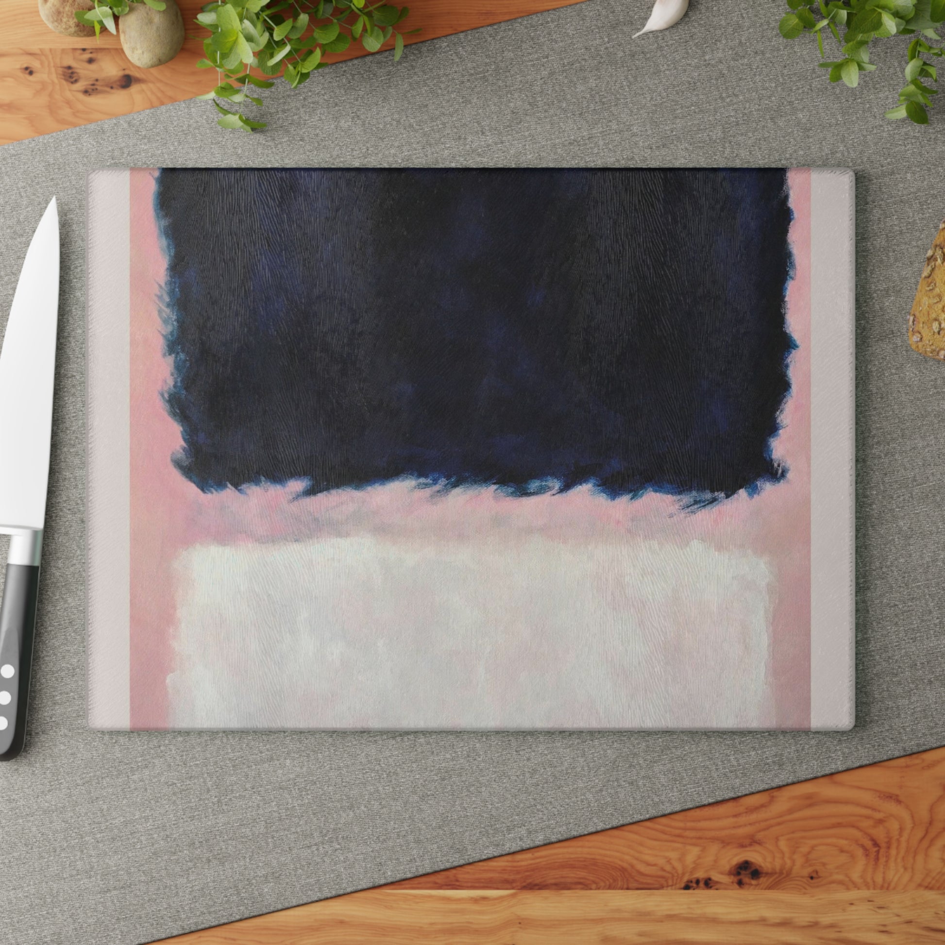 MARK ROTHKO - ABSTRACT - ART GLASS CUTTING BOARD