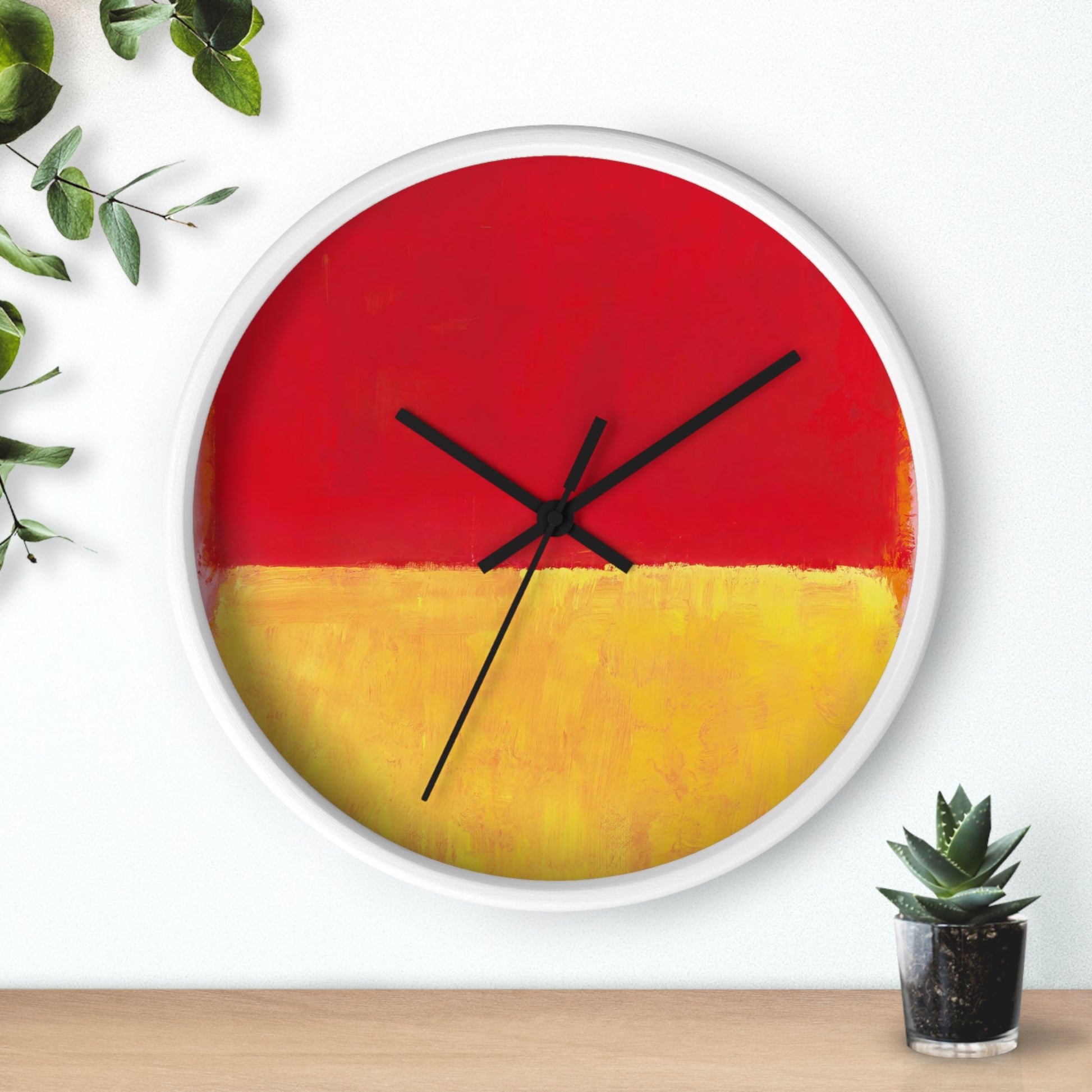 MARK ROTHKO - ABSTRACT - WOODEN WALL ART CLOCK 