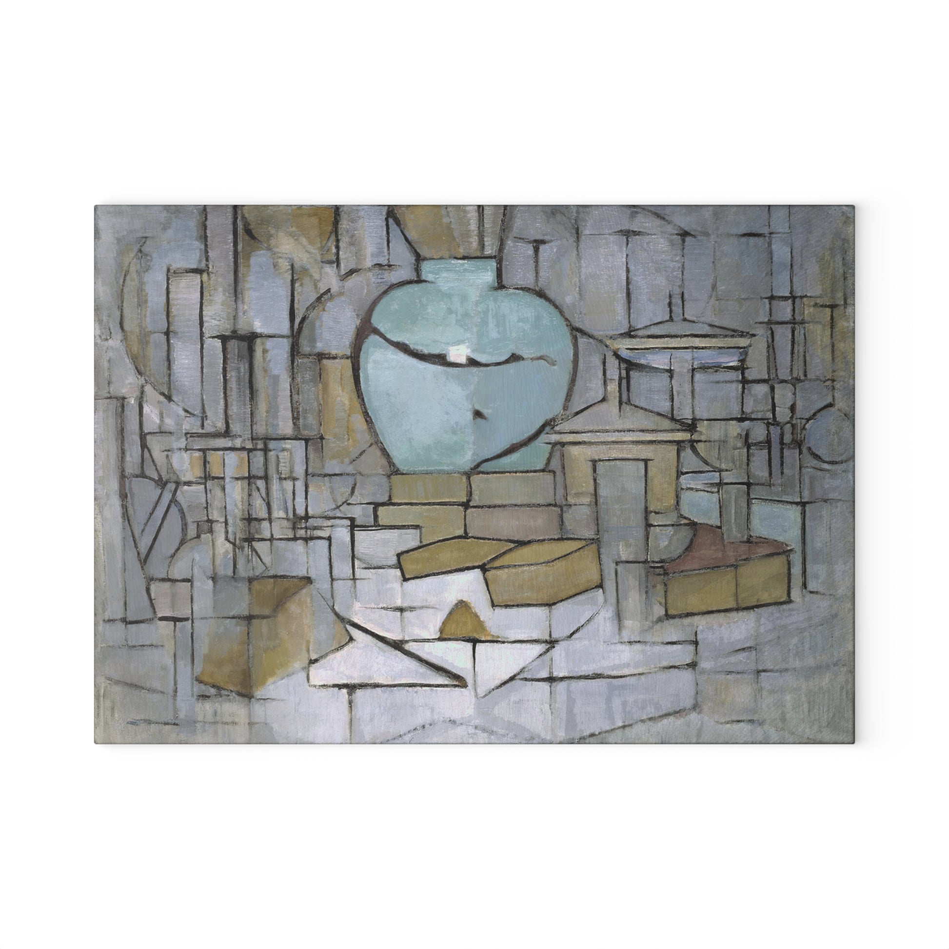 PIET MONDRIAN - STILL LIFE WITH GINGERPOT II - ART GLASS CUTTING BOARD