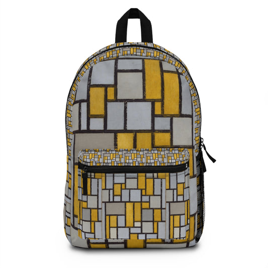 PIET MONDRIAN - COMPOSITION WITH GRID No. 1 - BACKPACK