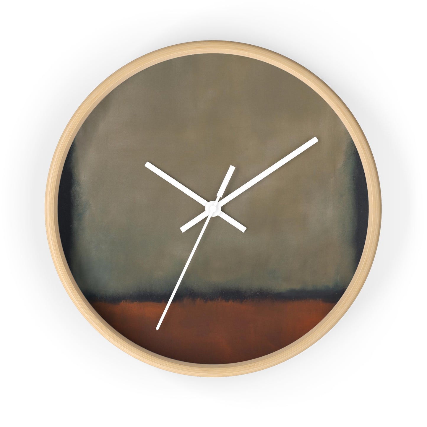 MARK ROTHKO - ABSTRACT - WOODEN WALL ART CLOCK 