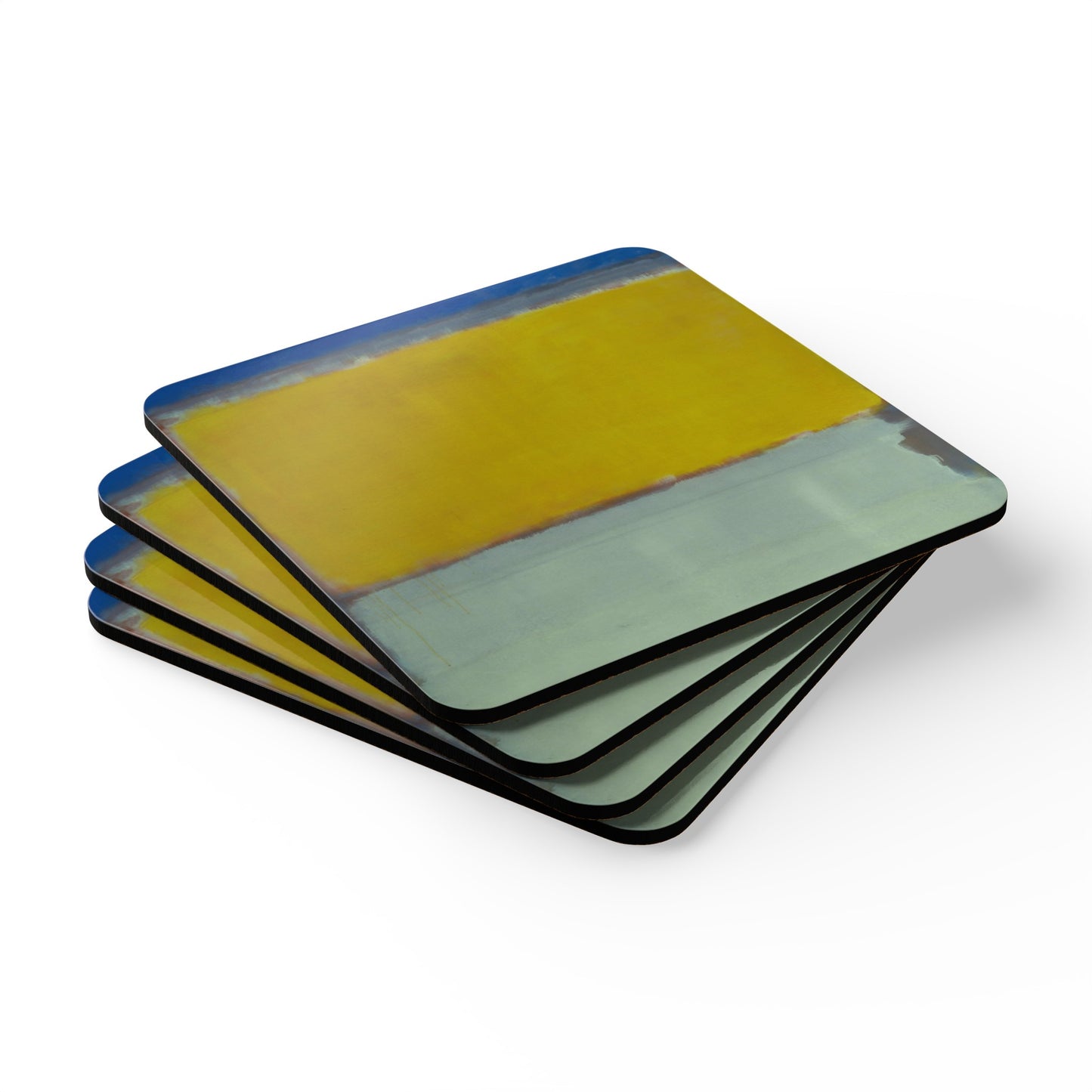 MARK ROTHKO - ABSTRACT - CORKWOOD COASTER SET