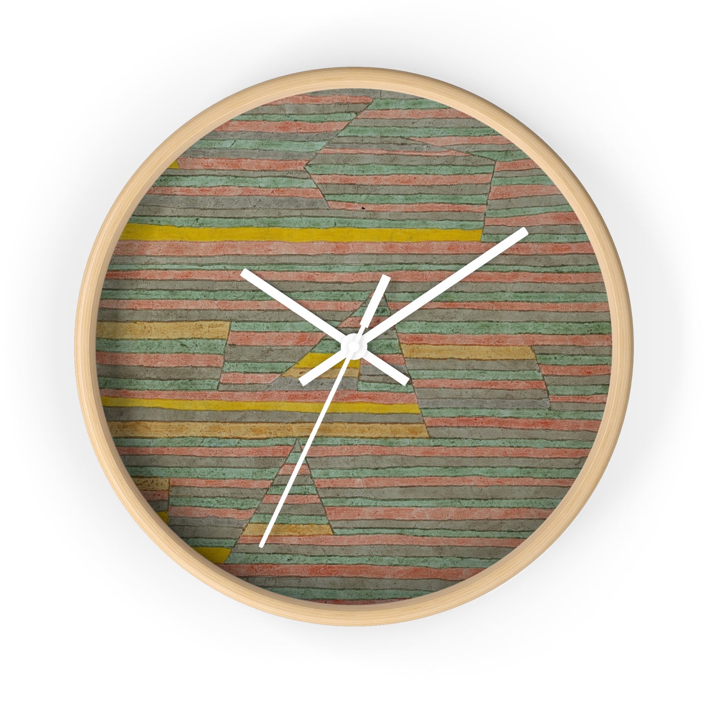 PAUL KLEE - MONUMENTS AT (1929) - WOODEN ART WALL CLOCK