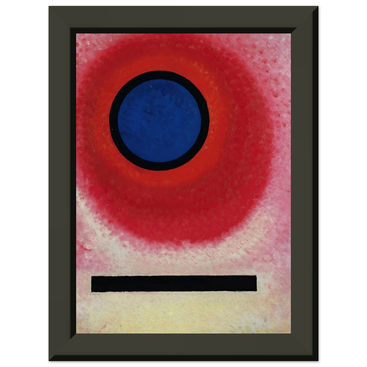 WASSILY KANDINSKY - BLAUER KREIS No. 2 (CERCLE BLEU LI) (1925) - MUSEUM MATTE POSTER IN METAL FRAME