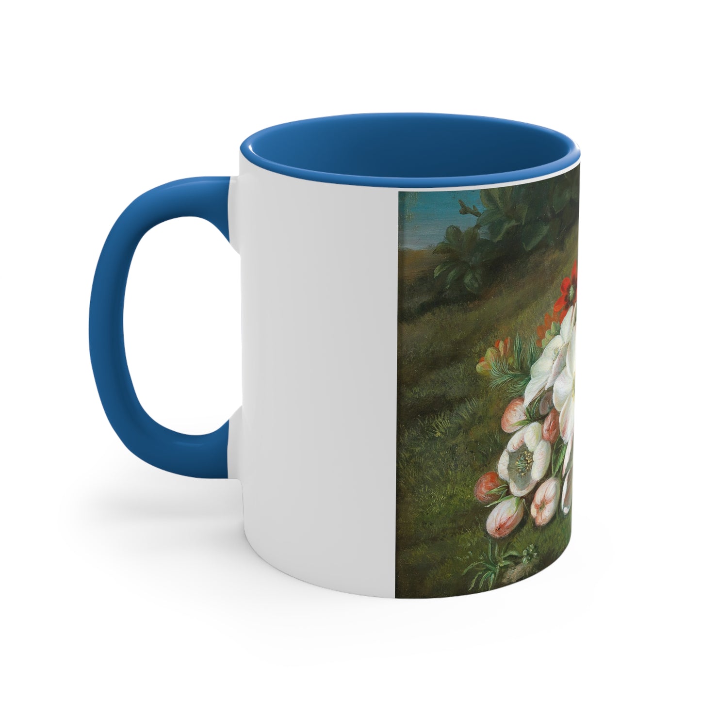 VINCENT LOOS - APPLE BLOSSOM WITH LILACS AND SUMMER ADONIS - COFFEE ART MUG