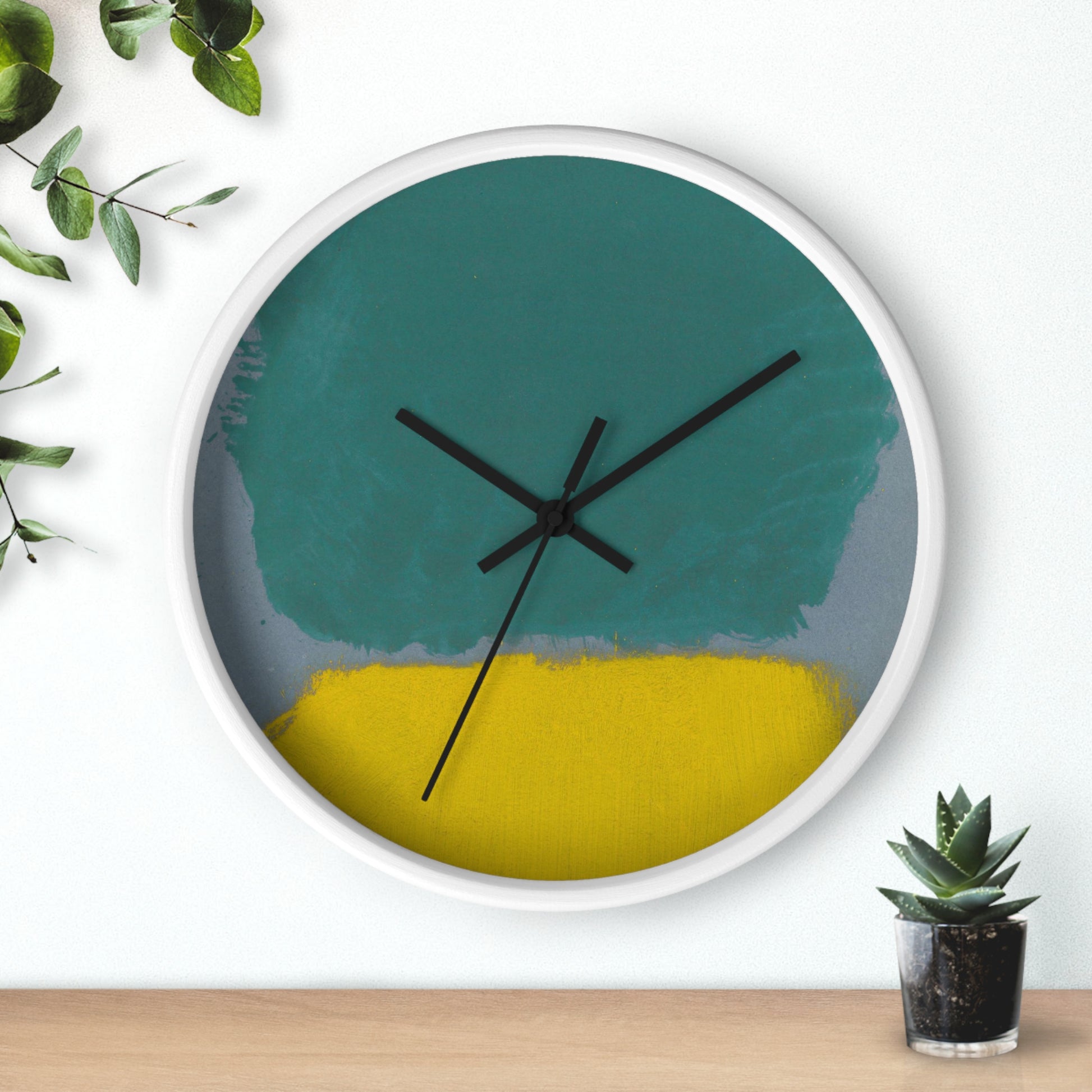 MARK ROTHKO - ABSTRACT - WOODEN WALL ART CLOCK 