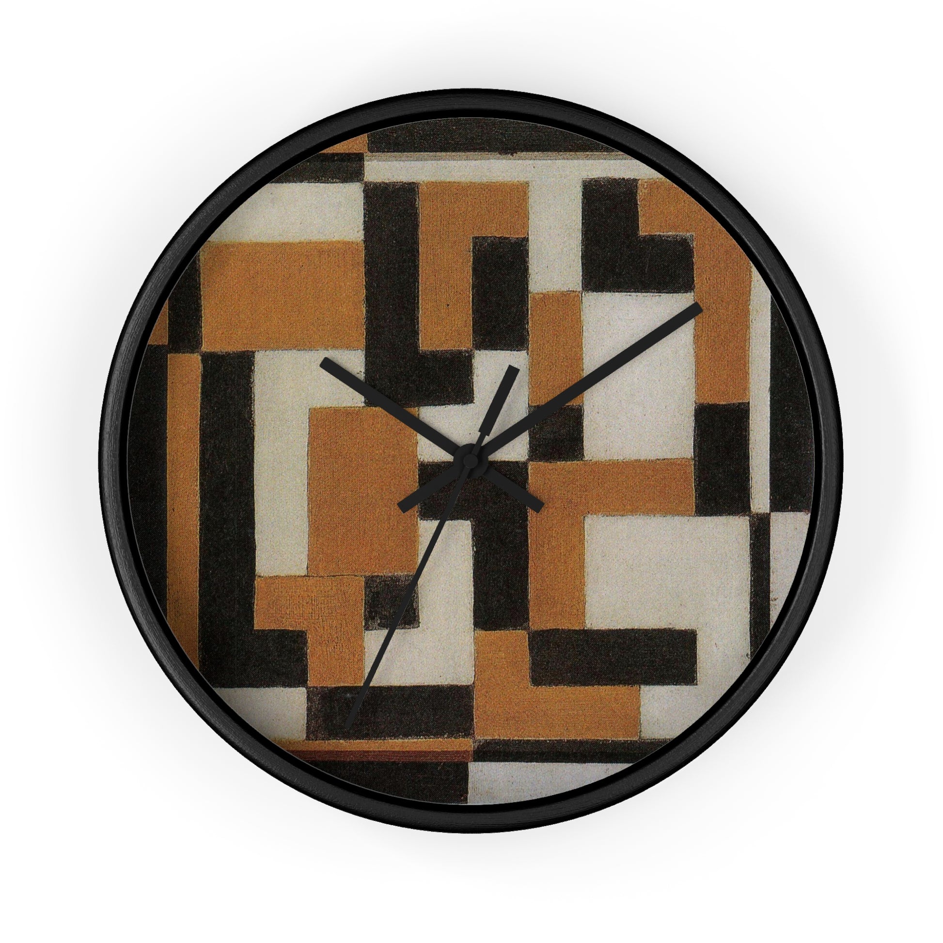 THEO VAN DOESBURG - COMPOSITION - WOODEN WALL ART CLOCK