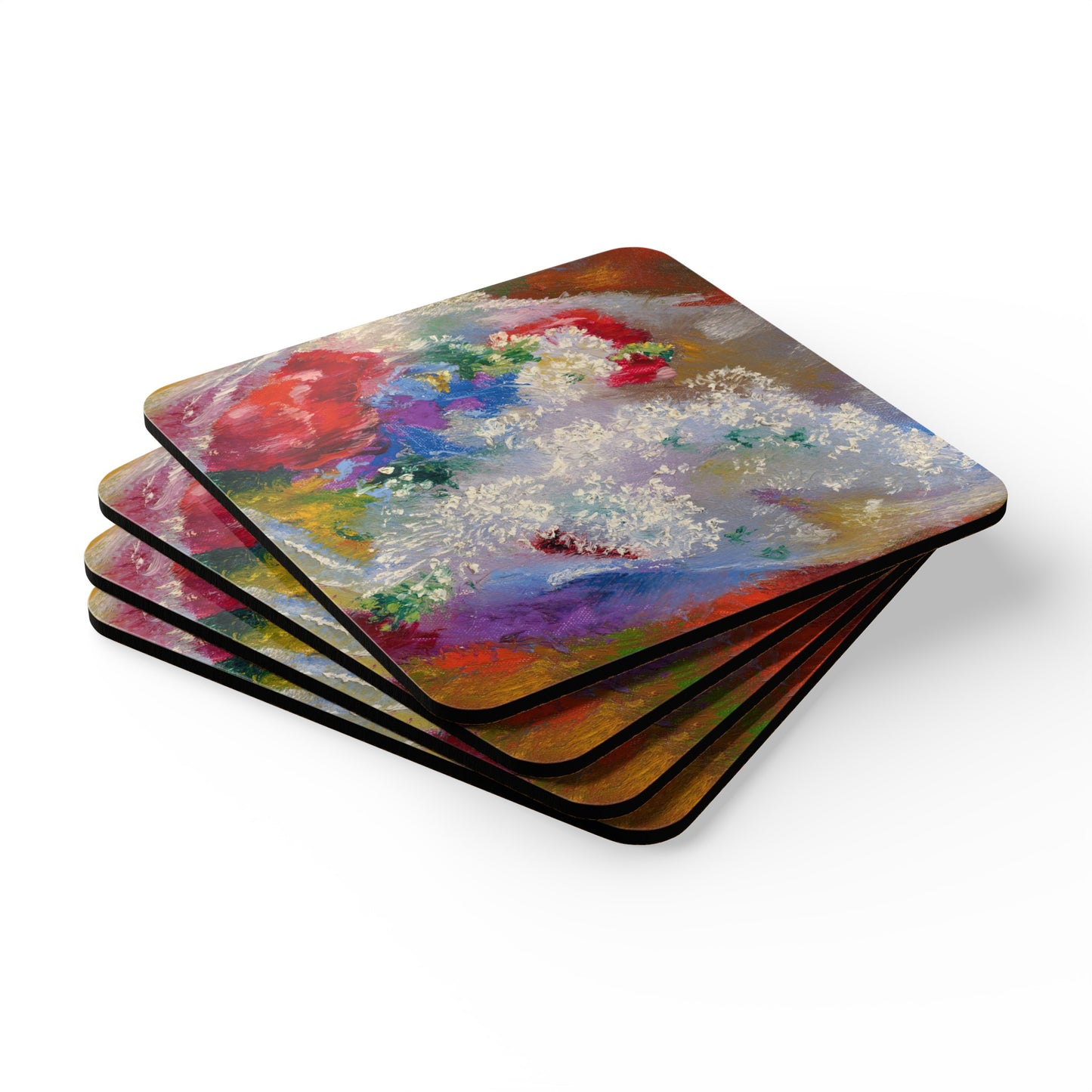 AUGUSTO GIACOMETTI - LILAC - CORKWOOD COASTER SET