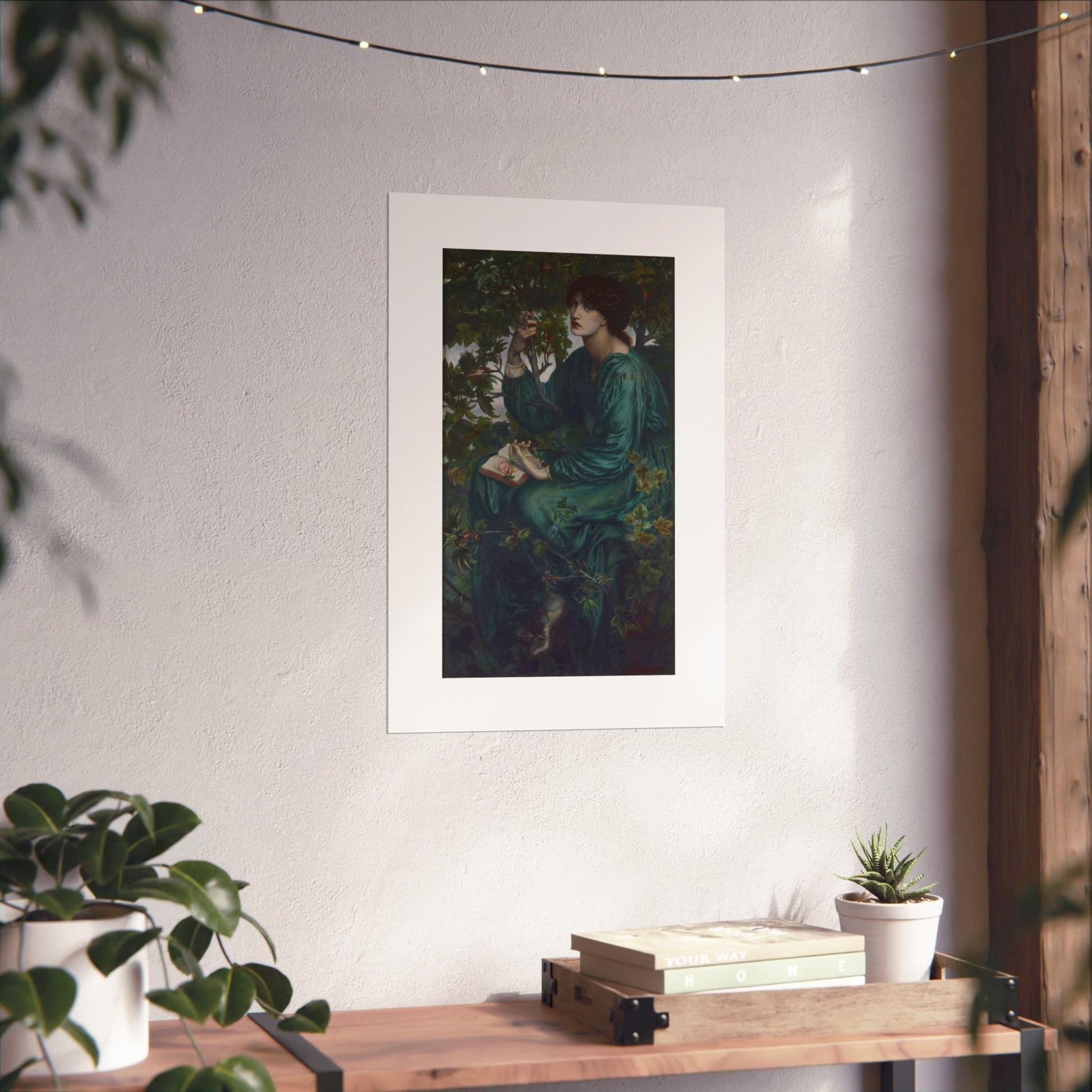 a picture of a man sitting on a bench next to a plant