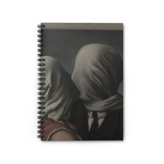 RENE MAGRITTE - THE LOVERS (1928) - SPIRAL ART NOTEBOOK 