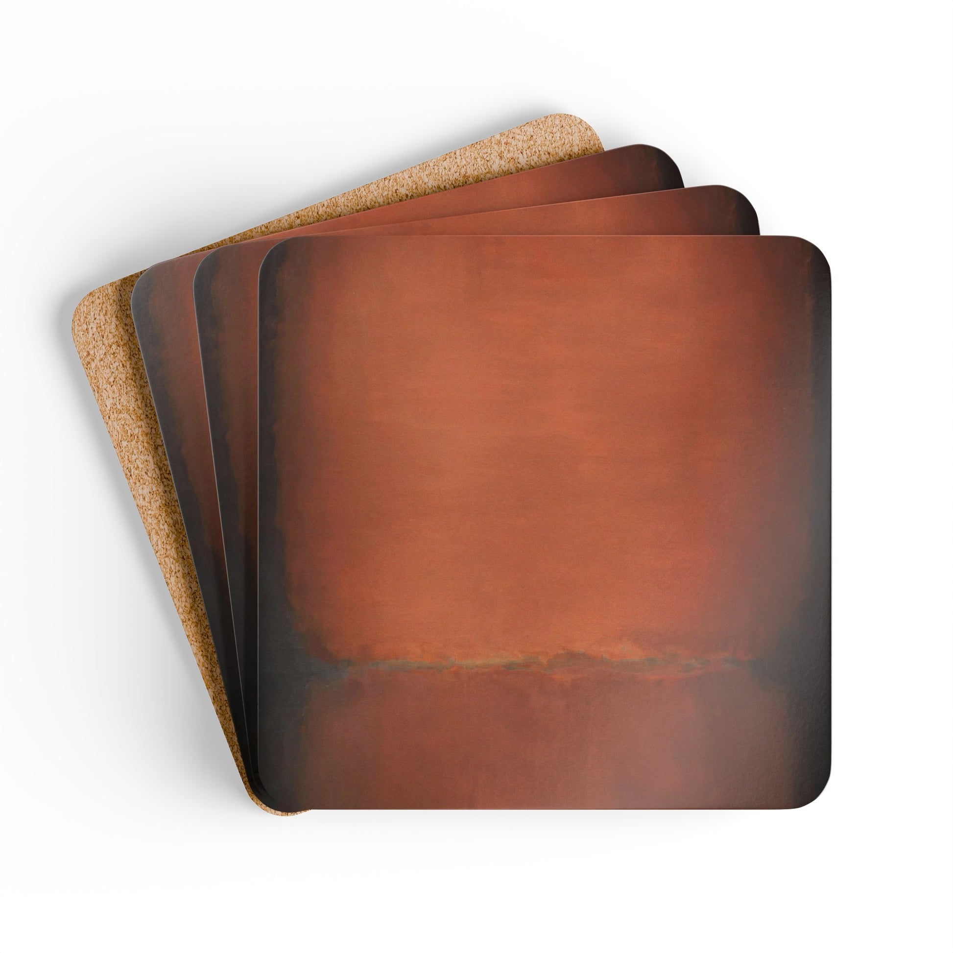 MARK ROTHKO - ABSTRACT - CORKWOOD COASTER SET