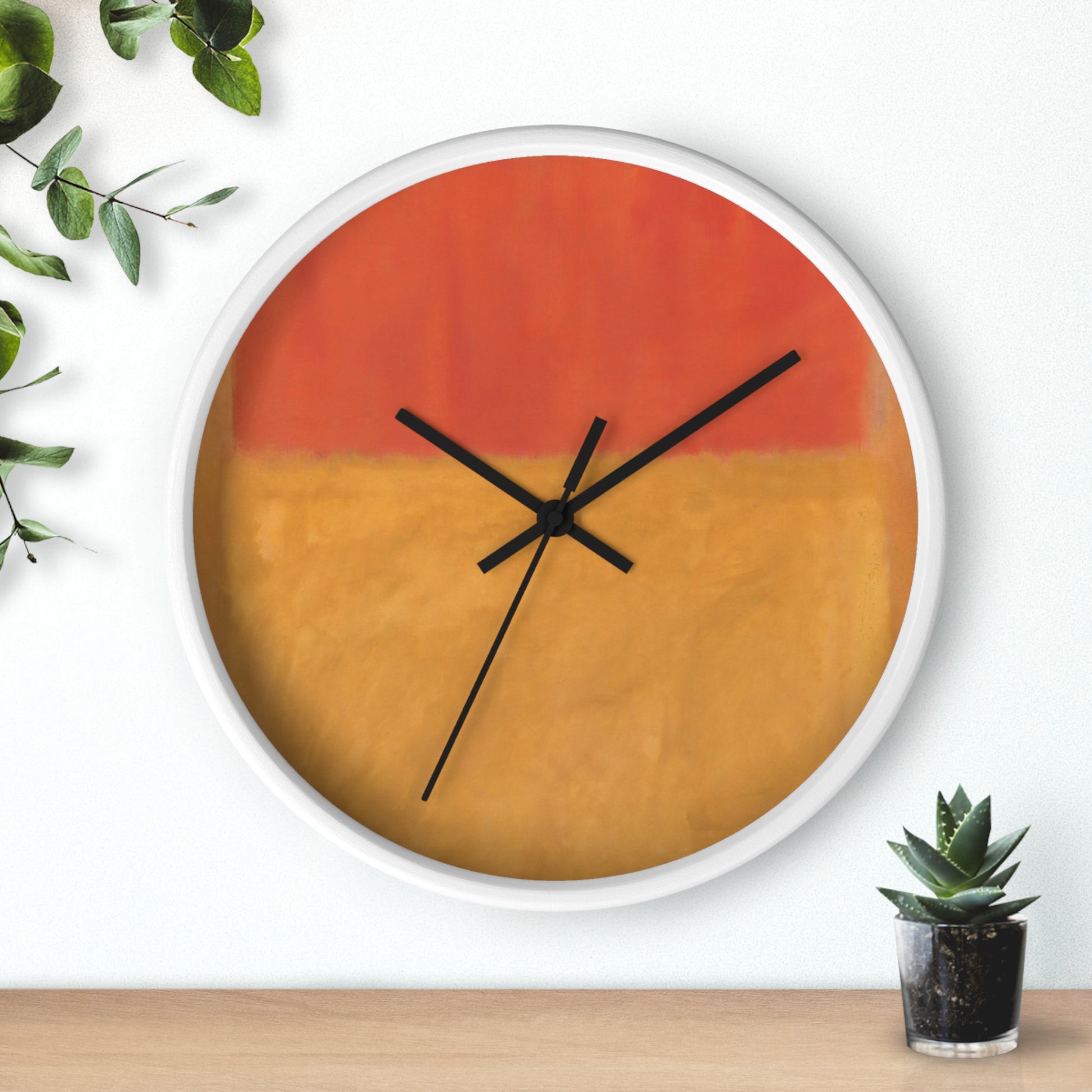 MARK ROTHKO - ABSTRACT - WOODEN WALL ART CLOCK 