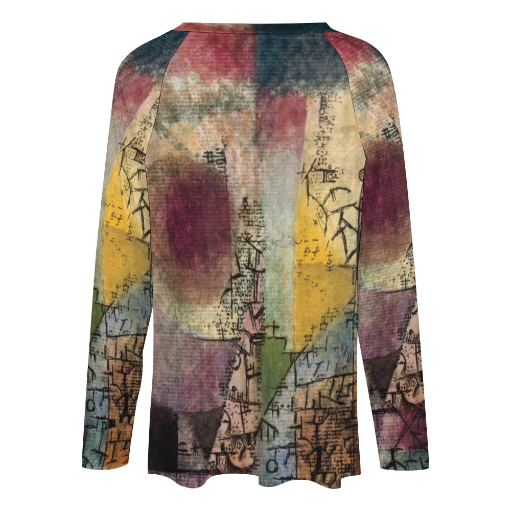 PAUL KLEE - UNTITLED - LONG SLEEVE LOOSE TEE FOR HER